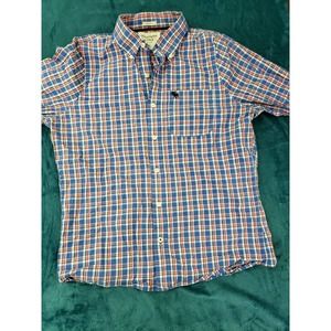Abercrombie & Fitch Mens Long Sleeve Flannel Button Up Shirt Size Extra Large